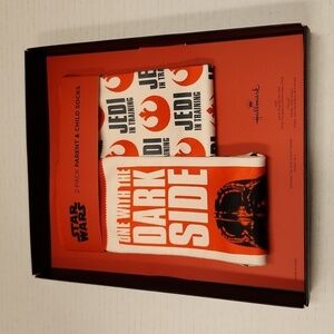 Star Wars Socks 2 Pack Adult One Size Fits Most Parent & Child Socks age 3-6 NEW